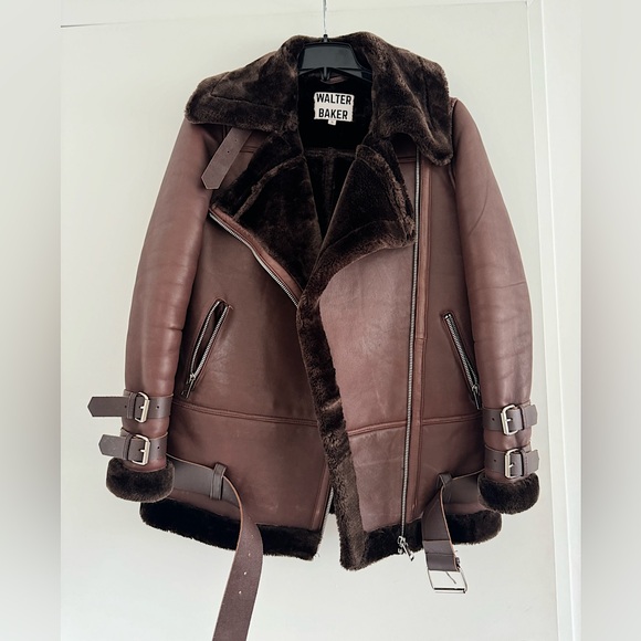 Walter Baker Jackets & Blazers - Walter Baker 100% Lamb Leather Jacket Woman Size S